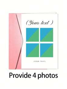 Customized Personalized Greeting Cards, Customized Couple Photos And Text, Happy Birthday Cards, Anniversary Cards, Special Gifts For Couples, Decorative Simple Personalized Gifts, Suitable For Women, Men, For Him, Her, Family, Friends, Workers, Customers, Friends, Brothers, Sisters, Father, Mother, Suitable For Anniversary, Graduation, Wedding, Mother'S Day, Father'S Day Unique Gifts