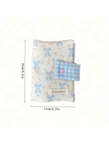 1Pc/Set Cute Floral Patchwork Book Jacket, Girls Hand Account Book Cover, White Collar Hand Account Book Journal, Diary Book Jacket, Portable Student Pocket Book Storage Case,Back To School Gift,Gift For Good Friends And Teachers