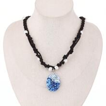 Ocean Theme Pendant Necklace, European & American Style, Suitable For Daily Wear, Beach Travel Decoration, Gift For Ocean Lovers, Length: 45+5cm