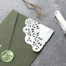 100/150/300 tờ giấy viền ren rỗng, giấy trang trí sổ tay tự làm, nhiều thông số kỹ thuật và hoa văn để lựa chọn, vật liệu thủ công trang trí tự làm, đồ dùng học tập làm sổ lưu niệm cá nhân hóa - trắng - Xem 6