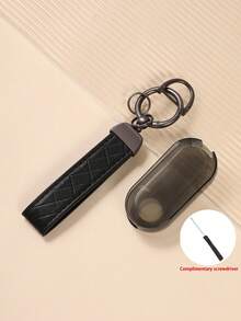 2pcs Fiat Car Key Fob Cover + Keychain, Transparent Black TPU Material Key Shell Suitable For Fiat Car Series, TPU Material Anti-Scratch Anti-Drop + 0.1mm Ultra-Thin Ultra-Quiet | 3-Button Precise Fit Car Models (Including Installation Screwdriver) Anti-Drop Wear-Resistant Portable Design 360° Signal Protection Fingerprint Resistant Coating Keeps Like New [Please Check Details Page For Compatible Models] Halloween Accessories Teachers Day Christmas Gift Ideas Bag Accessories Lanyards With Id Holder Car Accessories Bag Charms