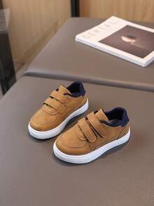 1 Pair Kids Shoes, New Spring/Autumn Boys Sports Shoes Girls Casual Sneakers, Soft Sole Toddler Shoes - Brown - View 2