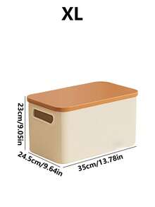 Hộp đựng đồ để bàn 1 cái/2 cái/3 cái/5 cái, Đồ lặt vặt, Đồ chơi, Đồ ăn nhẹ, Giỏ đựng đồ có nắp, Hộp đựng đồ dung tích lớn, Hộp đựng đồ hình chữ nhật bằng nhựa - Nhiều màu - Xem 20