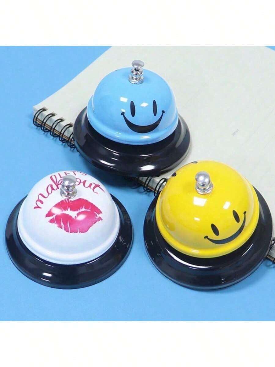 1pc Handheld Buzzer/Bell, Suitable For Answering Questions, Pet Call Bell, Waiter Bell, Dog/Bird Training Bell, Tabletop Game Buzzer, Party Game Prop, Carnival Game Prop, An Essential Party Item And Also A Great Gift For Holidays, Birthdays, Halloween, Christmas, Party Surprises - Multicolor - View 1