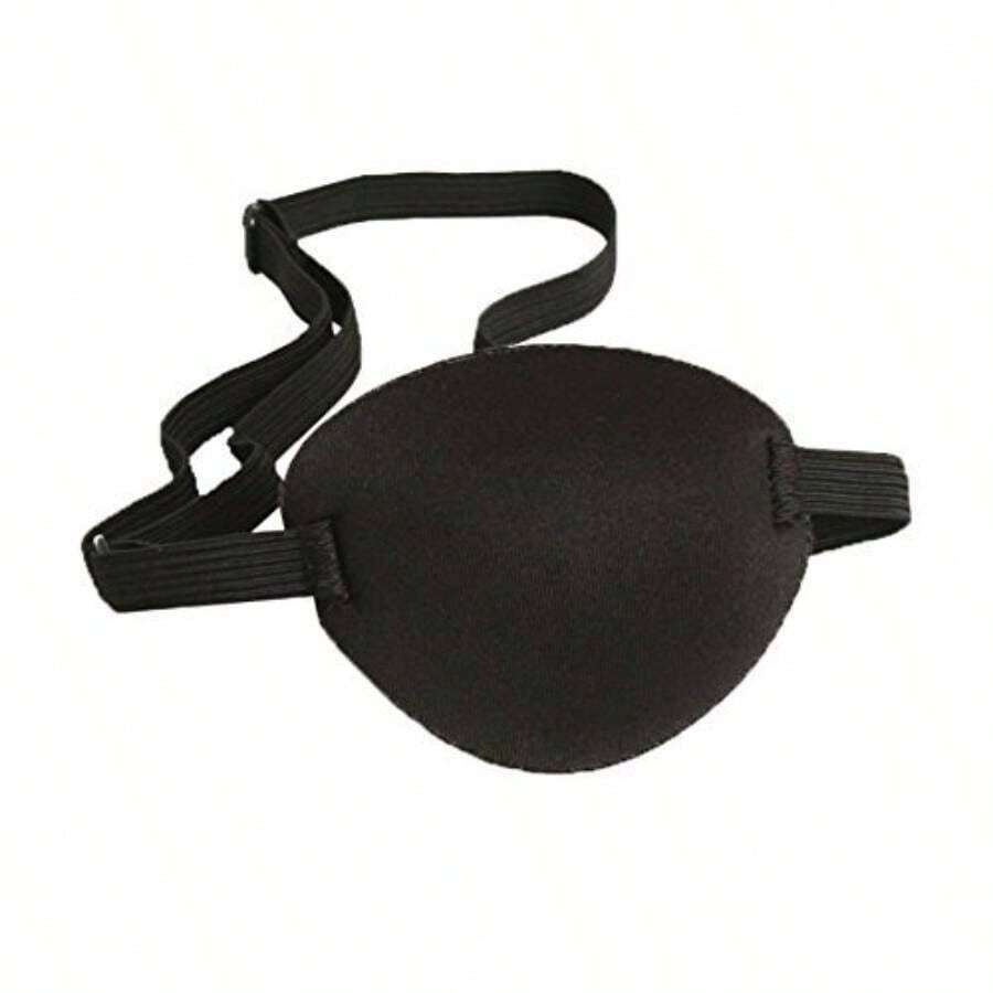 1 Pcs Adult S Black Adjustable Soft And Comfortable Pirate Eye Patch Single Eye Mask For Amblyopia Lazy Eye