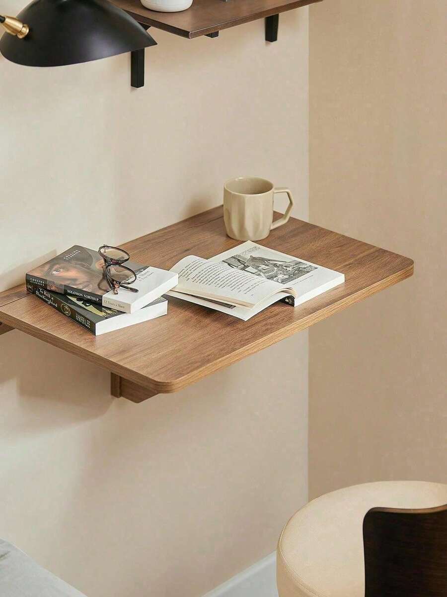 SoBuy Wall Table Foldable Wood Natural - 棕色 - 查看 1