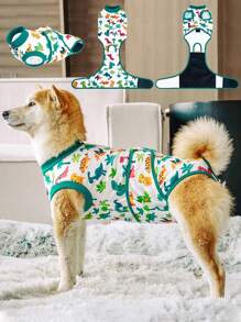 Dog Recovery Suit Female, Dog For Surgery, Female Spay And Male Neuter For Post-Op Care, Prevent Licking Puppy - Red - View 8