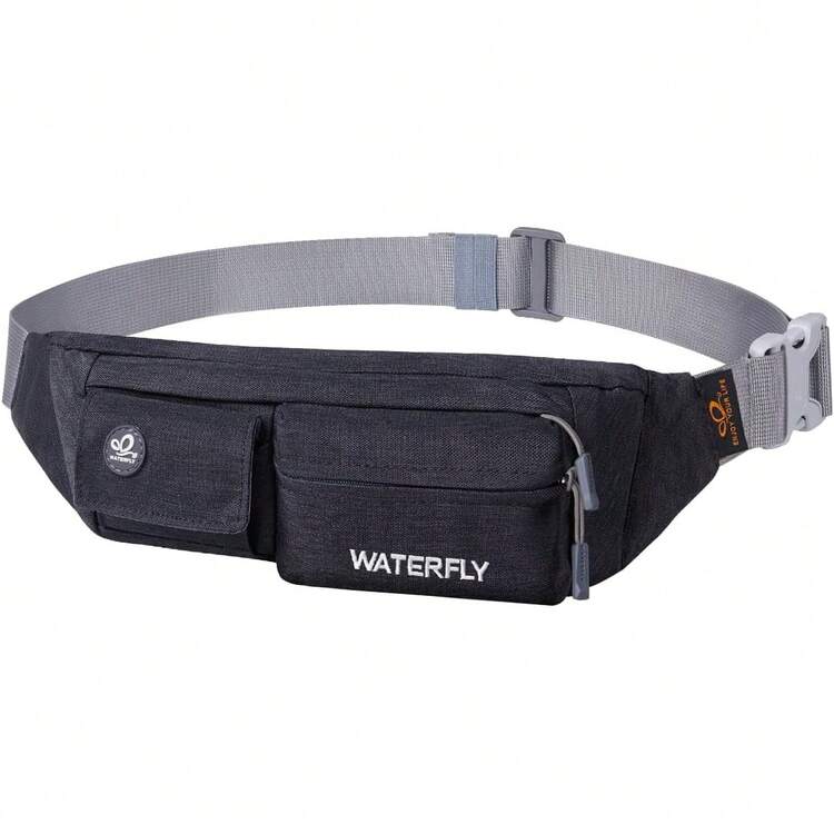 WATERFLY Riñonera Pequeña Running Bolsa de Cintura delgada Resistente al Agua Hombre y Mujer para Deportiva Ciclismo Senderismo Correr Viajar - D - Añade 1