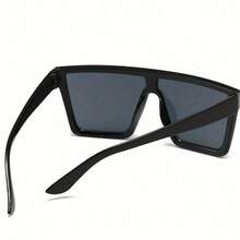 A Pair Of Fashionable Women's Glasses With Polycarbonate Frames Equipped With PC Lenses, Simple Decoration, High-End Design That Makes Face Look Smaller - 黑色 - 查看 3