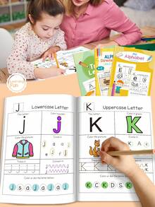 A-Z Alphabet Directed Drawing,Uppercase And Lowercase Letters Tracing, Step-By-Step Drawing, Early Childhood Education Materials For Pre-K & Kindergarten, Learn To Write For Kids Ages 4-8,Teacher-Approved Educational Tool,My Alphabet Workbook For Kids,Coloring Books For Kids,Game For Girls For Boy,Teacher Supplies Classroom School,Back To School Supplies,Party Favors For Kids,Fun Games At Home,Give Gifts To Children