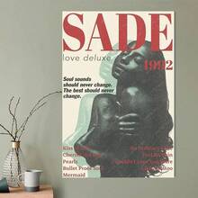 1 tấm áp phích in vải canvas Sade "Love Deluxe" năm 1992, nghệ thuật treo tường sống động và chân thực, thích hợp cho phòng khách, phòng ngủ, văn phòng, quán cà phê, trang trí âm nhạc, áp phích, nghệ thuật treo tường, trang trí phòng hoàn hảo, khung tùy chọn - màu đen - Xem 11