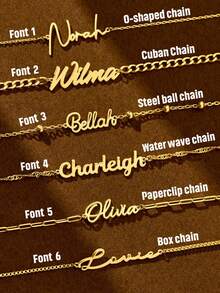 Personalized Stainless Steel Jewelry Custom Name Bracelet, Minimalist & Fashionable Adjustable, Sexy, Elegant, Gold Letter Name Custom Multi-Chain Bracelet, Gift For Family, Friends, Yourself, Anniversary, Birthday, Holiday, Suitable For Ball, Fashion Matching, Commuting, Wedding,New Year Glamour