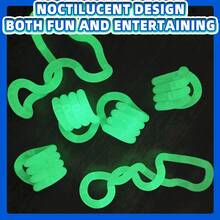 1/4/5个装指尖玩具,适合自闭症成人的感官玩具,温度变化手指玩具,缓解焦虑和压力,色彩鲜艳的静音手指玩具,可定制感官玩具颜色 - 彩色 - 查看 11