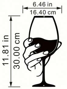 1 pezzo Insegna da parete in metallo astratto per bicchiere da vino, decorazione da parete per bar e esterni, regalo per amanti del vino, cartello per bevande, tempo di bere, decorazione per la cucina, decorazione per la casa, decorazione per la stanza, decorazione da parete - nero - Visualizzare 10