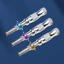 Juego de 3 llaves tubulares de 7 mm, 7,5 mm y 7,8 mm. Kit de destornilladores de acero aleado. Herramienta doméstica para desmontar. - Plateado - Ver 2