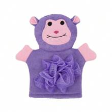 1PC Cartoon Kids Bath Gloves Exfoliating Double Sided Scrubber For Dead Skin Removal Cartoon Washing