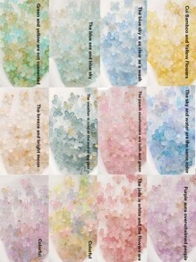 10g/Approx. 80pcs 9mm Acrylic Matte Powder Coated 4-Petal Flower Beads, DIY Jewelry Accessories For Bracelet, Necklace