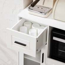 SoBuy Kitchen Cabinet FSB78-HG - 白色 - 查看 10