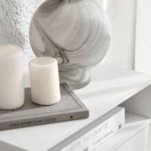 SoBuy NKD03-W, Floating Nightstand Wall-Mounted Bedside Table Cabinet Wall Shelf Floating Shelf With Drawer - White - View 8