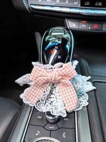 可爱的汽车换档旋钮盖，适用于手动和自动变速箱，装饰保护手柄盖套装