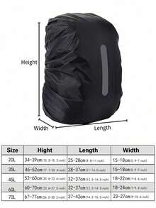 Backpack Rainproof And Anti-Fouling Cover, Dustproof Cover For Outdoor Travel Hiking And Mountaineering Bag, Foldable And Backpack Protective Cover With Reflective Strips, Suitable For Outdoor, Mountaineering, Commuting, School, Home, Travel Storage