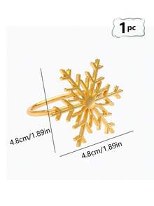1 Stück/4 Stücke Luxus Gold Schneeflocke/Weizen Servietten Ringe, Party Tischgeschirr Serviettenhalter