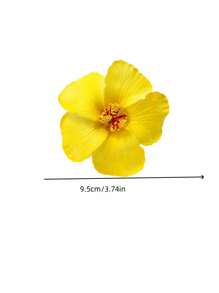 3pcs/1pc Women White, Pink, Yellow 7.5cm/2.95in Tie Dye Faux Flower Hair Clips, Fashion Versatile High-End Elegant Minimalist Solid Color Side Clips, Suitable For Daily Outing, Casual, Party, Commute, Vacation, Ponytail, Bun, Washing Face, Makeup, Outfit Accessory, Claw Clips, Hair Claws, Hair Slide, Hair Barrettes, Hair Accessories, Pink Accessories, Vacation Outfits Woman, Cute Accessories, Valentines Accessories - Multicolor - View 3