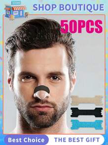 50/30 Stücke Extra Starke Nasenbänder zur Schnarchen Linderung, Nasenstreifen für Atmung & verbesserten Schlaf | Nasendilatatoren für Männer & Frauen, Tag & Nacht Verwendung | Anti-Schnarchen