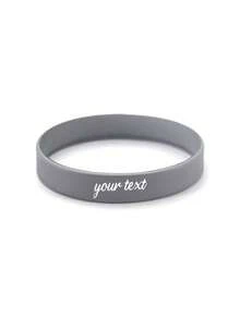 Personalized Printed Silicone Wristbands - Custom Text Bracelets For Weddings, Parties, Events, Sports And Causes, Custom Silicone Wristbands For Causes, Events, Fundraisers, Advocacy, Support Adult Pride Rubber Wristbands,Art Activities For Children - Multicolor - View 17