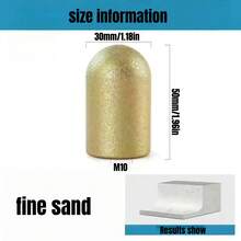 Professioneller Winkelschleifer Fräsaufsatz-Set für Quarzstein-Arbeitsplatten mit Heckbogen-Schneidkopf, Spritzschutz für Stein, Heck-Rundbodenpolierkopf - inklusive kostenlosem M10-Adapter