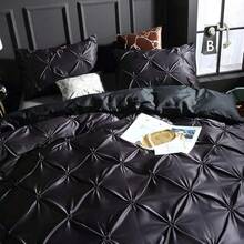 Full Satin Bedding Set In Wine Red, Silk - Like, Luxury Soft Burgundy Comforter Cover, Chic Bedroom Decor, Zippered (1 Duvet Cover + 2 Pillow Cases) - 多色 44 - 查看 2