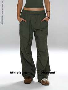 Woven Waterproof Windproof Mountain Outdoor Cargo Pants - Army Green - View 4