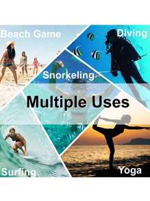 1 Pair Beach Essential Water Shoes For Men & Women, Quick Dry Soft Bottom Aqua Socks For Swimming, Boating, Fishing, Yoga, Water Aerobics, Size Run Small, Recommend Ordering 2 Sizes Up