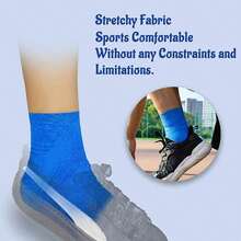 10 cuộn băng thun tự dính màu xanh - Thích hợp cho bóng đá, bóng rổ, thể dục và các môn thể thao khác - Màu xanh lam - Xem 5