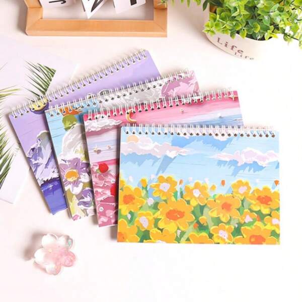 ملصقات مزدوجة الجانب A5، ملصقات ألبوم الصور، كتاب التخزين والتنظيم، دفتر كبير بحجم 8.3x6 بوصة، عباد الشمس والسماء الزرقاء، دفتر ملاحظات حلزوني فارغ، ملحقات حامل للكبار، كتاب إصدار مزدوج بطراز اللوحة الزيتية، ملصقات شريط الجرد، دفتر حساب مصنوع يدويًا، كتاب كتالوج تخزين مسمك، ألبوم ملصقات مجموعة حلزونية، ألبوم ملصقات بالغ قابل لإعادة الاستخدام بطراز اللوحة الزيتية، ورق أبيض مع بطانة إصدار، مثالي للتجميع والحرف اليدوية'