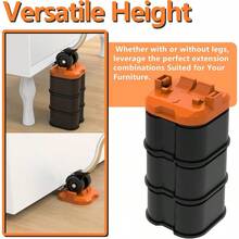 Furniture Lift Mover Tool Heavy Duty Furniture Lifter And Movers Set With Sliders Easily Move Heavy Items On Hardwood Flooring And Carpet Orange