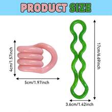 1/4/5个装指尖玩具,适合自闭症成人的感官玩具,温度变化手指玩具,缓解焦虑和压力,色彩鲜艳的静音手指玩具,可定制感官玩具颜色 - 彩色 - 查看 7