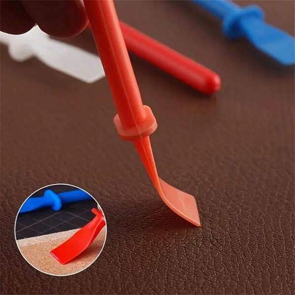 3/6/12pcs Vibrant Glue Applicator - Precise DIY Faux Leather Craft Tool - Durable & Easy To Clean - Artistic Glue Scraper - Multi-Color Options, Suitable For Creative Handmade Projects