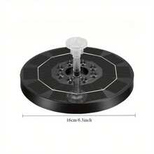 1 件高品质太阳能 7 色变色鸟浴喷泉泵，适用于户外露台、花园、小池塘和景观装饰、母亲节、生日礼物、婚礼装饰，电池容量 1500mAh - 彩色 - 查看 14