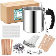 DIY Candle Making Kit, Includes Wax Melting Pot, Candle Wicks, Wick Stickers & Holder, Wick Centering Tool For Scented Candle Making And Wax Crafts