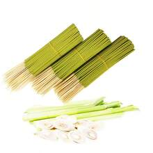 20/50 Lemongrass Incense Sticks, 8.66 Inches - Long Lasting, Natural Wooden Scent, Suitable For Home, Hotel, Party, Travel - Ideal For Yoga & Meditation, Travel Friendly, Meditation Aid | Vanilla Scent | Wooden Incense - Lemongrass - View 5