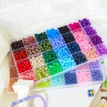 50pcs/700pcs/1400pcs 6mm Crystal Glass Beads String Bracelet Jewelry Making Kit, For DIY Necklace, Earrings, Phone Charm, Keychain, Craft (Random Color)