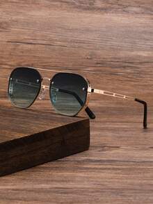 Steampunk Retro Metal Frame Glasses, Elegant Travel Sports Driving Holiday Beach Summer Accessory, Vacation Family Outing Street Outfit