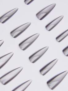 24Pcs Long Stiletto Crystal Red Cat Eye Tip Acrylic Press On Nails Xxl Long Fit Perfectly False Nails Set ,Include: 1Pc Jelly Glue And 1Pc Nail File, Cat Eye Nails For Women And Girls Daily Life And Rave Party Use Nail Supplies Nails