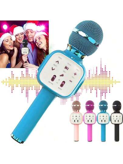 Kabelloses Bluetooth Karaoke Mikrofon mit Lautsprecher - Tragbares All-in-One Gesangsmikrofon für Hauspartys, Unterhaltung & Geschenke