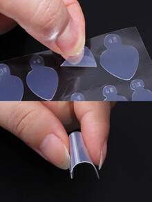 6 件法式延长指甲双形态法式贴纸可重复使用硅胶指甲模具法式线条指甲导板延长凝胶指甲修甲延长工具配件沙龙 DIY 美甲用品