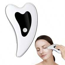 USB Rechargeable Electric Face & Neck Massager, 650mAh Lithium Battery, Multi-Functional Beauty Tool For Women, Heart-Shaped Ergonomic Design, Facial Massage Device