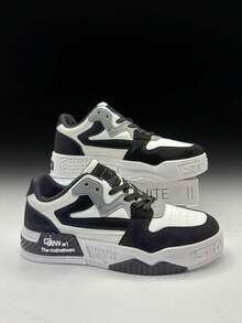 Giày thể thao nam thời trang đa năng, giày thể thao chống trượt, chống mòn dành cho thanh thiếu niên, phù hợp với mọi mùa, phong cách thập niên 2000 - trắng - Xem 9