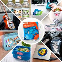 100 tờ giấy dán decal in phun - Trắng bóng - Giấy decal chống thấm nước - Kích thước chuẩn A4 21cm X 29,7cm - Trắng 1 - Xem 7