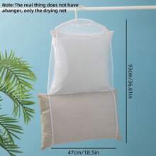 1pc Multi-Functional Pillow & Plush Doll Drying Net - Durable Mesh Storage, Pillow & Plush Doll Drying Net, Windproof Breathable Drying Bag, Laundry Drying Net Bag, Pillow Drying Net